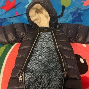 Navy blue mackage snowsuit